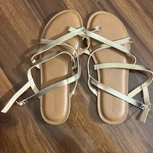 Gold sandals